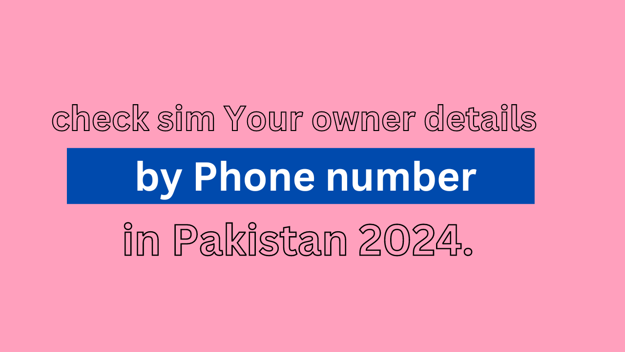 How to check sim owner details by number in Pakistan. I want You to write a unique and quality content on following topic article should be informative and give different methods to check details and from them one method should be of using our paksim Ga tool